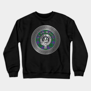 Clan Wood Crest & Tartan Knot Crewneck Sweatshirt